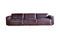 Miniature Burgundy leather 3-seater sofa Atsullivan Clipped