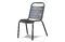 Miniature Black metal chair Square Clipped