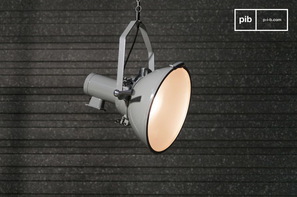 The style is reminiscent of industrial warehouse lighting.