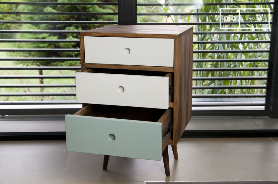 Stockholm three drawer block chest