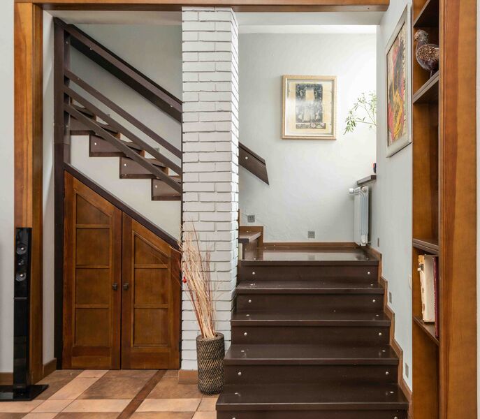 Storage space under the stairs