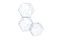 Miniature 3 white metal storage units Léa Clipped