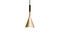 Miniature Golden finish pendant light Bob Clipped