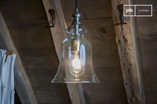 Glass pendant light Sweet Bell