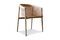 Miniature Light solid ash dining chair with wicker Candor Clipped