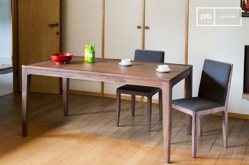 Beautiful solid walnut dining table.