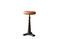 Miniature Adjustable leather-seated tailor's stool Tupelo Clipped