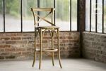 Tall wooden chair