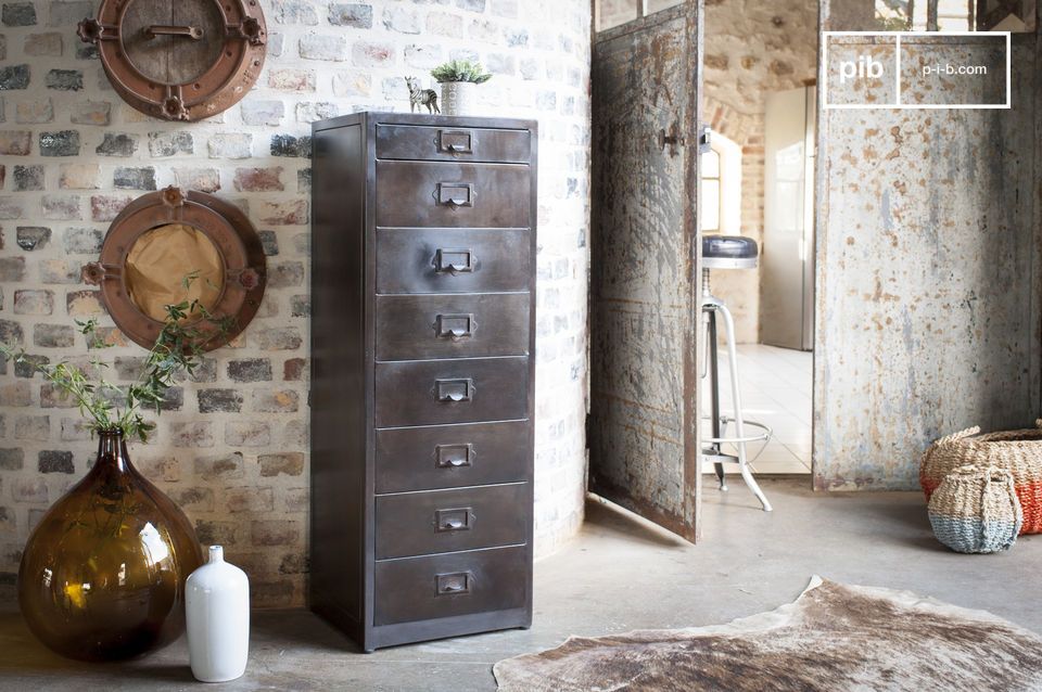 Rustic industrial clearance filing cabinet
