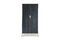 Miniature Black metal wardrobe Lennon Clipped