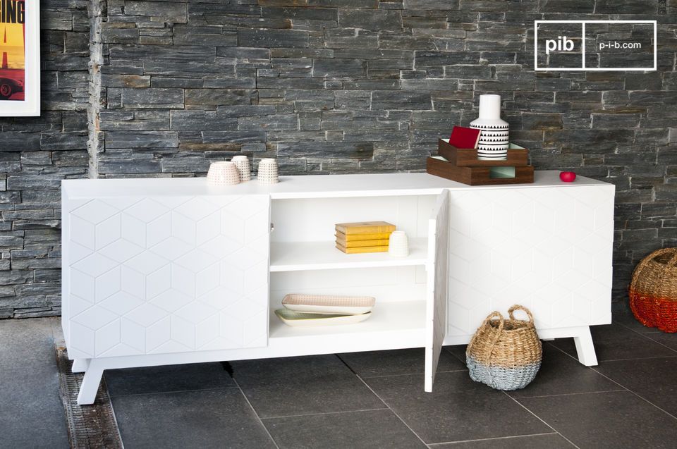 Practical storage with a bright Scandinavian design