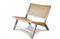 Miniature Natural cane armchair Thisted Clipped