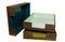 Miniature Three tricolour document trays Clipped