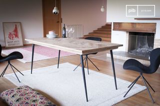 Solid wood dining table Tongeren