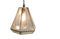 Miniature Trapèze Glass Pendant Light Clipped