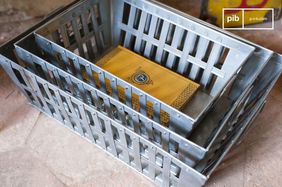 This trio of baskets is ideal as a storage accessory.