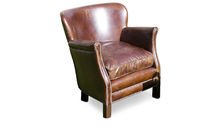 Turner leather armchair