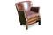Miniature Hazelnut leather professor armchair Turner Clipped