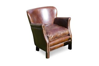 Turner leather armchair