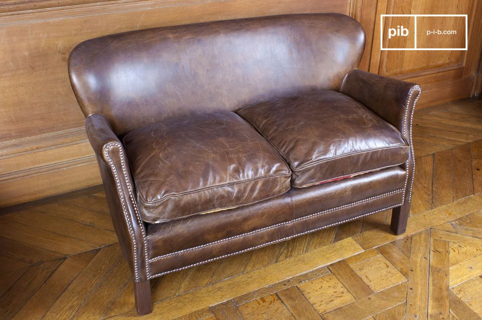 turner roll leather sofa