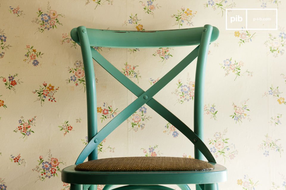 Brightly coloured bistro chair