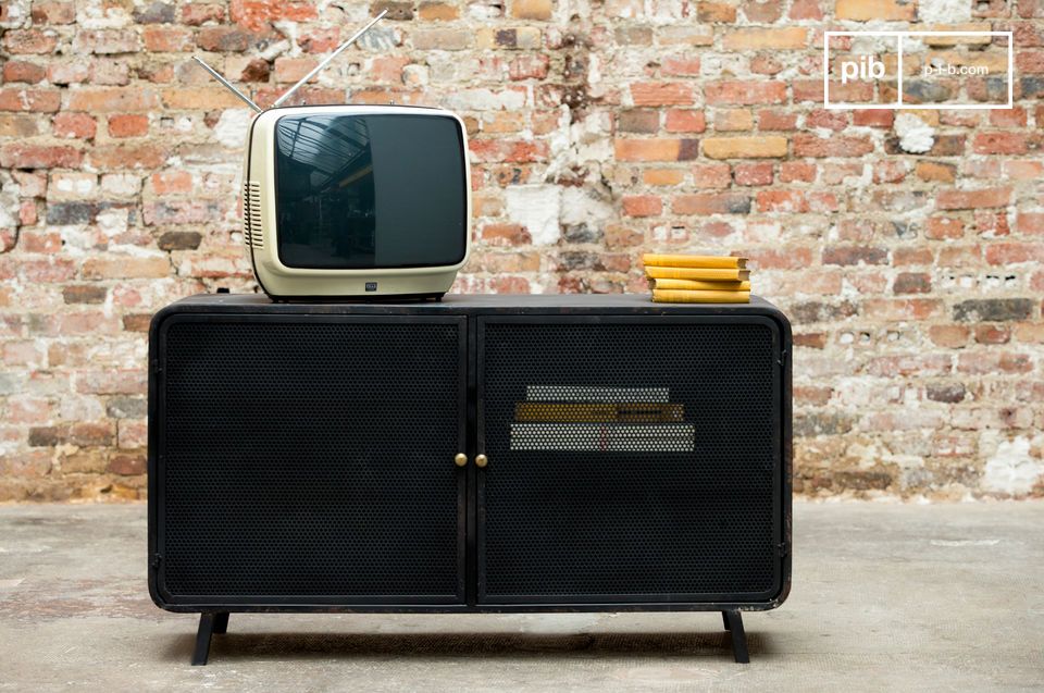 Beautiful 1950s buffet in a rustic interior.