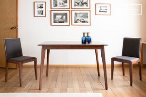 Small dark wood dining table Umea