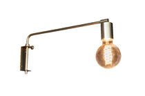 Adjustable gold metal wall lamp
