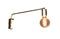 Miniature Adjustable gold metal wall lamp Janika Clipped