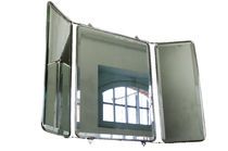 Wall mirror with flaps