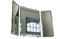 Miniature Silver metal folding mirror Omaha Clipped