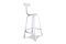 Miniature White bar stool with rivets Clipped