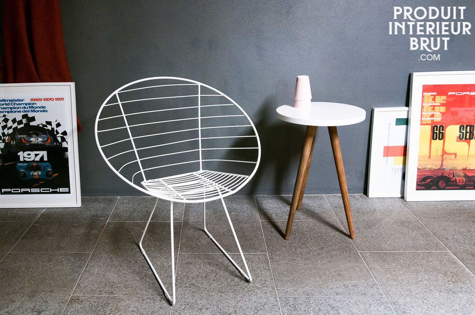 The chair can be used indoors as well as outdoors in the garden or on the balcony