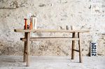 Wood console table