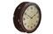 Miniature Wood Factory wall clock Clipped