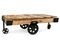 Miniature Wooden Coffee Table Wood Wagon Clipped