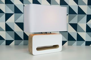 Wood White table lamp