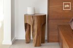 Wooden bedside table