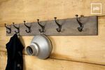 Wooden coat rack