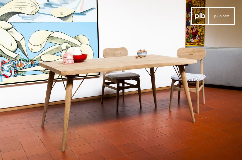 Beautiful table in natural light wood.