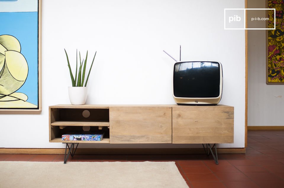 Wooden TV stand Zurich