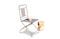 Miniature Zinc finish folding chair Clipped